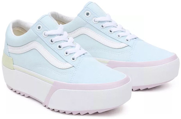 Vans Pastel Old Skool Stacked Low-Top Sneakers Biru/Pink VN0A4U1524D Lookbook Vans Pastel Old Skool Stacked Low-Top Sneakers Biru/Pink VN0A4U1524D