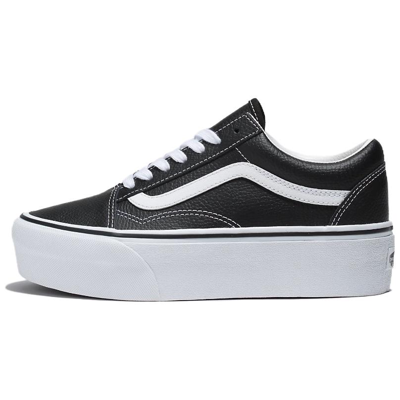 (Women) Vans Old Skool Stackform Shoes 'Black White' VN0A7Q5MBPB