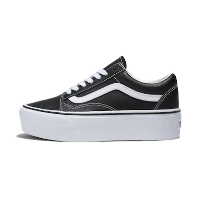 (W) Vans Old Skool Stackform Shoes 'Black White'