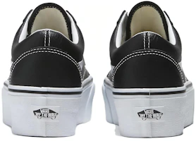 Shop Vans Old Skool 簡約百搭 耐磨增高 低幫 板鞋 男女同款 黑色