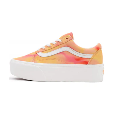 (W) Vans Old Skool Stackform Shoes 'Orange White'