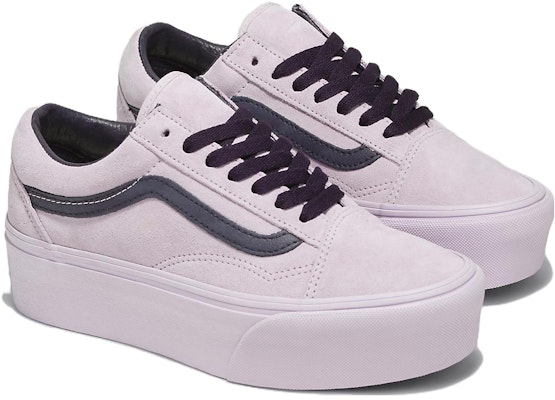(W) Vans Old Skool Stackform Suede 'Lavender' Ungu Pastel VN0009PZLAE Order (W) Vans Old Skool Stackform Suede 'Lavender' Ungu Pastel VN0009PZLAE