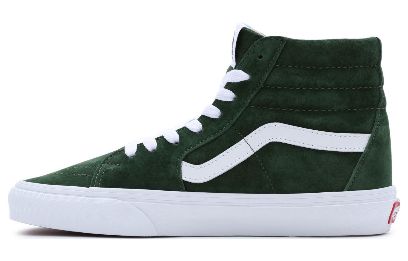 (Women) Vans Pig Suede Sk8-Hi 'Green White' VN0007NSBXU