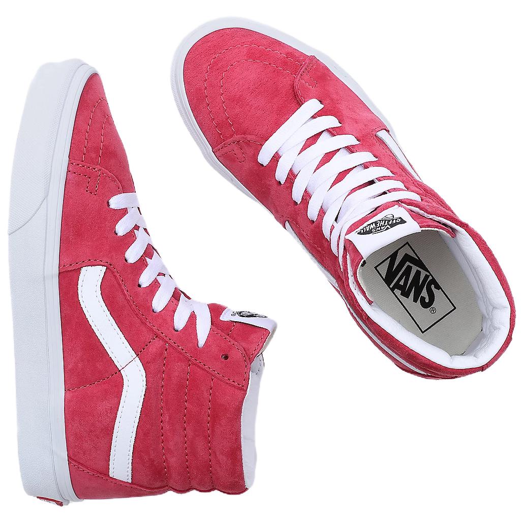 Shop Vans SK8 HI 舒適 防滑減震 高筒 滑板鞋 女款 復古紅