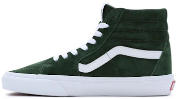 (Women) Vans Pig Suede Sk8-Hi 'Green White' VN0007NSBXU (Women) Vans Pig Suede Sk8-Hi 'Green White' VN0007NSBXU