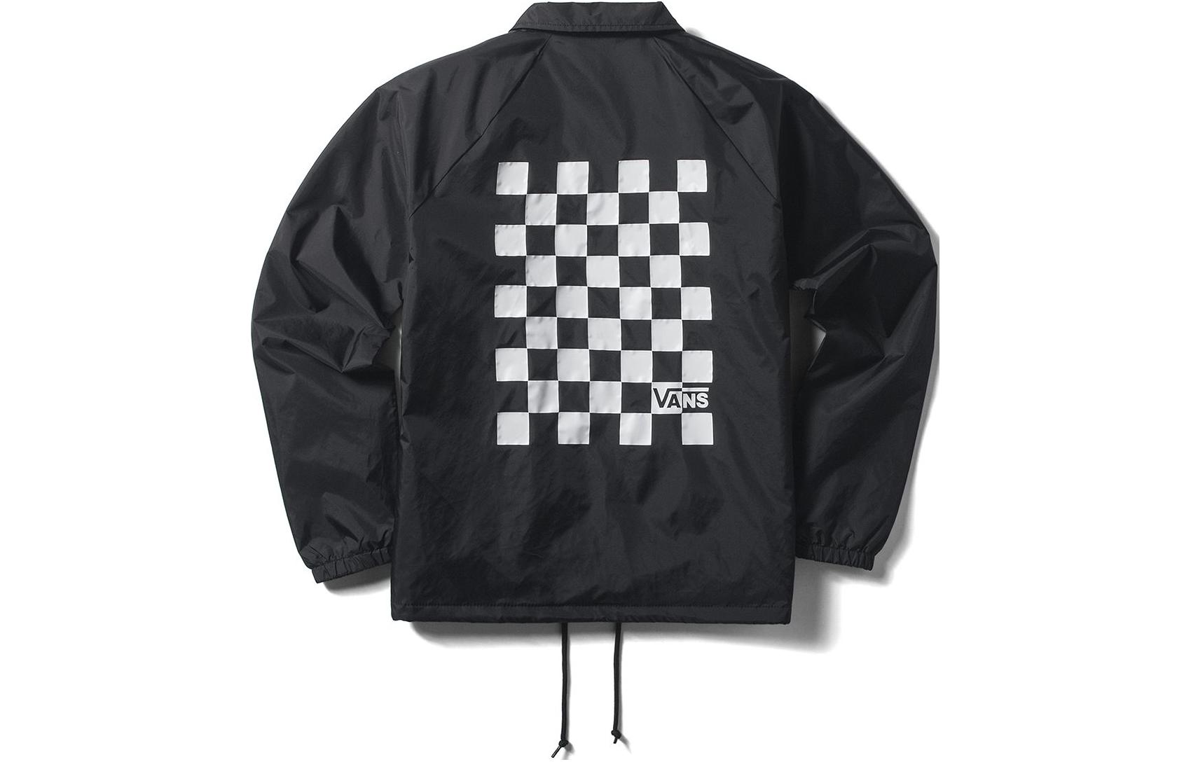 Lookbook (W) Vans 黑色方格圖案運動外套 VN0A3IO6-BLK