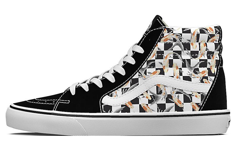 Buy (W) Vans Sk8-Hi Filmore Hi Mariposa Checkerboard Zapatillas 'Negro Blanco Multicolor' VN0A7Q5NVG3