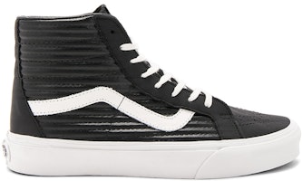 (Women) Vans Sk8-Hi Moto Leather Black White VN0A2XSBOGG (Women) Vans Sk8-Hi Moto Leather Black White VN0A2XSBOGG