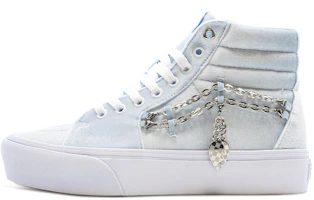 (Women) Vans Sk8-Hi Platform 2.0 Chain Velvet Ballad Blue VN0A3TKN4W1 (Women) Vans Sk8-Hi Platform 2.0 Chain Velvet Ballad Blue VN0A3TKN4W1