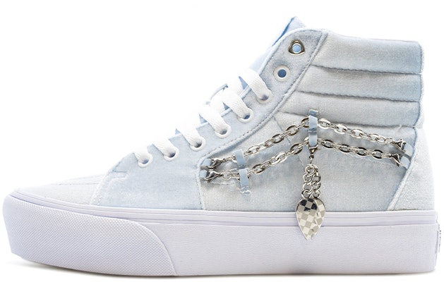 (Women) Vans Sk8-Hi Platform 2.0 Chain Velvet Ballad Blue VN0A3TKN4W1 Buy (Women) Vans Sk8-Hi Platform 2.0 Chain Velvet Ballad Blue VN0A3TKN4W1