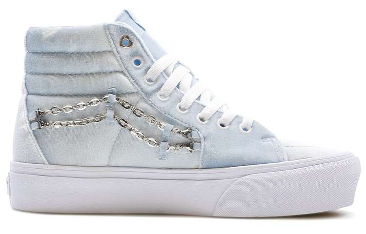 Order (W) Vans Sk8-Hi Platform 2.0 Chain Samt Ballad Blue VN0A3TKN4W1