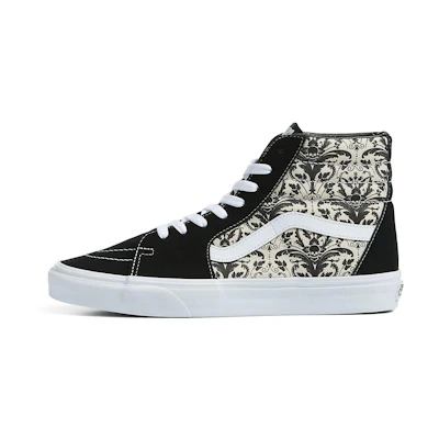 (W) Vans Sk8-Hi Skull Tapestry Shoes 'Black White'