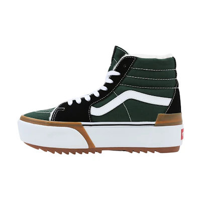 (W) Vans Sk8-Hi Stacked High Top Shoes 'Green White'