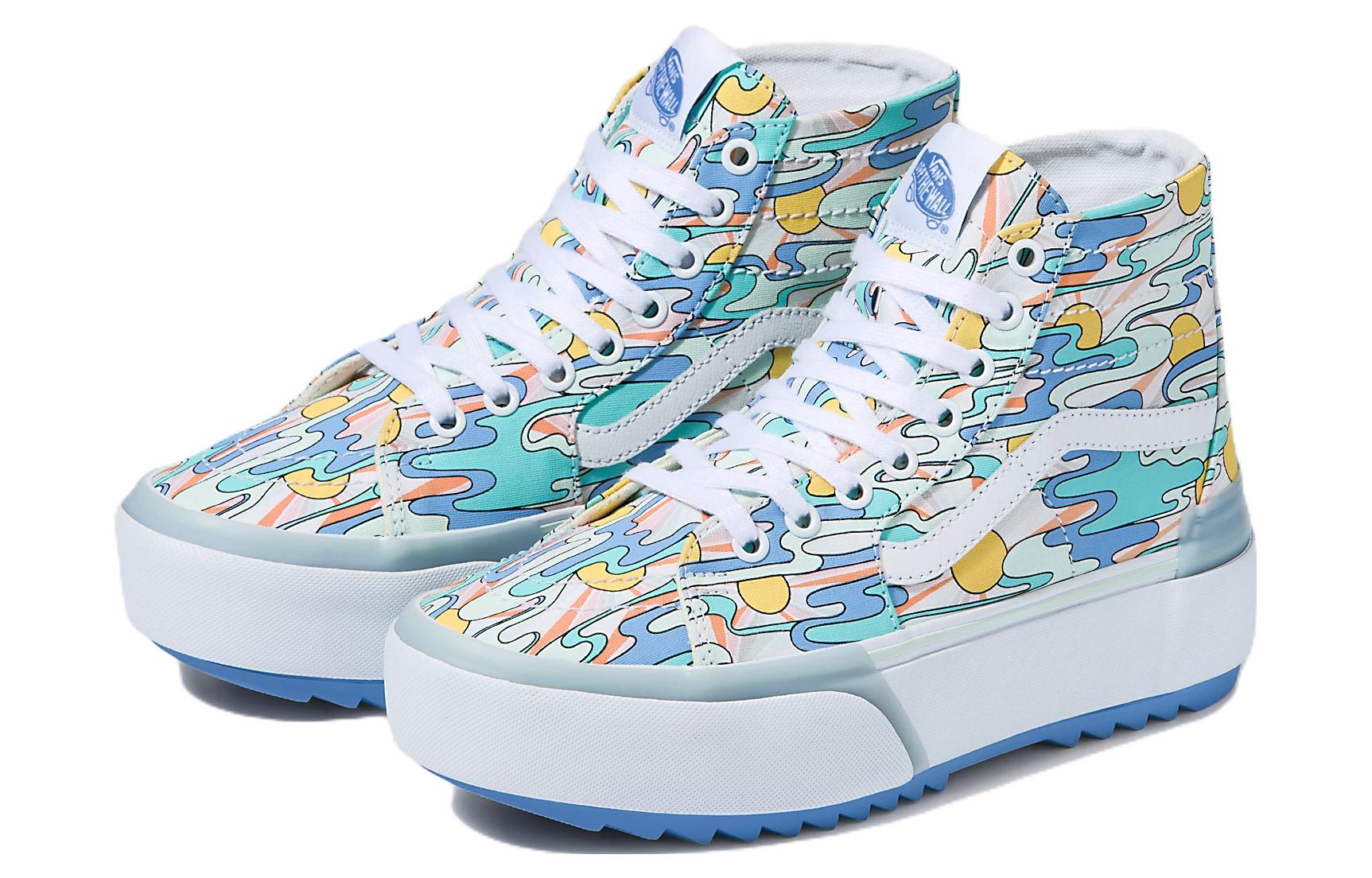 Lookbook (女款) Vans Sk8-Hi Tapered Stacked 'UV墨水陽光波' VN0005U2ZEL