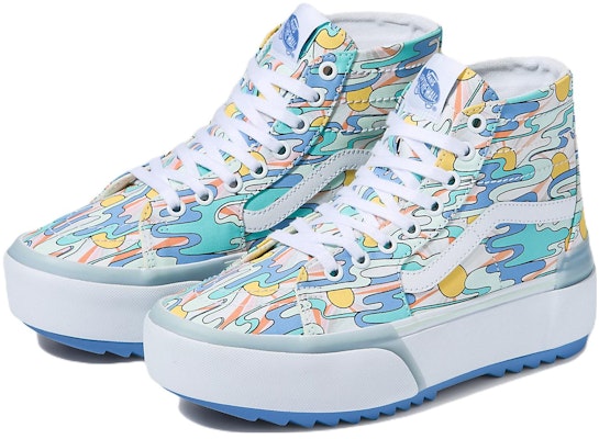 (Women) Vans Sk8-Hi Tapered Stacked 'UV Ink Sunwaves' VN0005U2ZEL Lookbook (Women) Vans Sk8-Hi Tapered Stacked 'UV Ink Sunwaves' VN0005U2ZEL