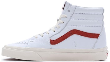 (Women) Vans Vintage Pop Sk8-Hi Shoes 'White Red' VN0007NSRED (Women) Vans Vintage Pop Sk8-Hi Shoes 'White Red' VN0007NSRED