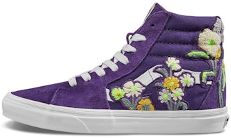 Vans SK8-HI Floral Boucle Sneaker In Violet Indigo/ True White VN0A4BV6TS8 Vans SK8-HI Floral Boucle Sneaker In Violet Indigo/ True White VN0A4BV6TS8