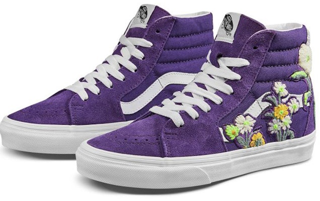 Vans SK8-HI Bunga Boucle Ungu Indigo/Putih Asli Sneaker VN0A4BV6TS8 Lookbook Vans SK8-HI Bunga Boucle Ungu Indigo/Putih Asli Sneaker VN0A4BV6TS8