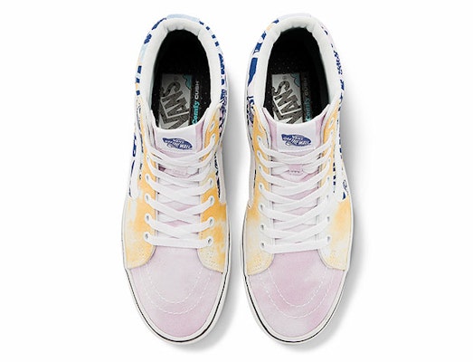Vans SK8-HI Tie Dye Pastel Comfycush 'Putih Biru Merah Jambu' VN0A7TNOB1Y Lookbook Vans SK8-HI Tie Dye Pastel Comfycush 'Putih Biru Merah Jambu' VN0A7TNOB1Y