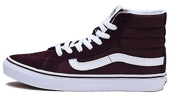 Vans SK8-HI Slim Sneakers Merah Anggur Tua VN0A32R2LV6 Buy Vans SK8-HI Slim Sneakers Merah Anggur Tua VN0A32R2LV6
