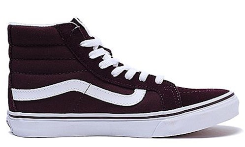 Vans SK8-HI Slim Sneakers Merah Anggur Tua VN0A32R2LV6 Order Vans SK8-HI Slim Sneakers Merah Anggur Tua VN0A32R2LV6