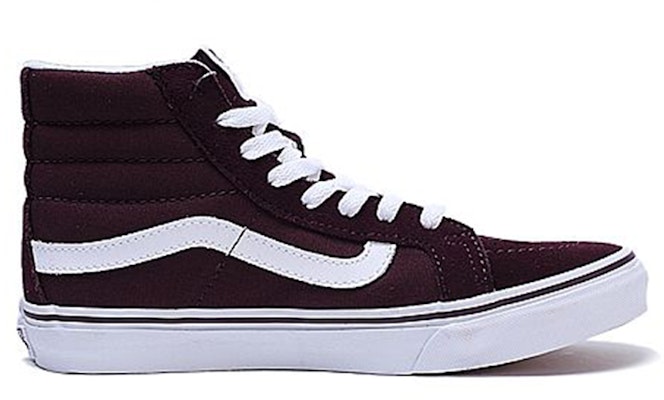 Vans SK8-HI Slim Sneakers Deep-Wine Merah Wain. VN0A32R2LV6 Order Vans SK8-HI Slim Sneakers Deep-Wine Merah Wain. VN0A32R2LV6