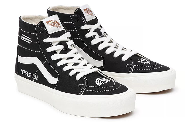 Vans SK8-HI Tapered High-Top Sneakers Black/White 圖 3