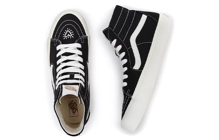 Vans SK8-HI Tapered High-Top Sneakers Black/White 圖 4