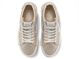 반스 스케이트-하이 테이퍼드 블링블링 '브라운 화이트' VN0A4U16B7A Lookbook 반스 스케이트-하이 테이퍼드 블링블링 '브라운 화이트' VN0A4U16B7A