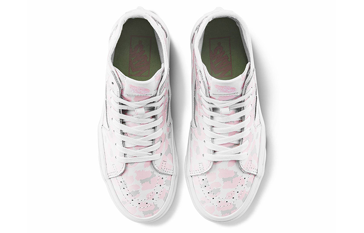 Lookbook Vans Sk8-Hi 收脚鞋 粉白配色 VN0A4U164W5