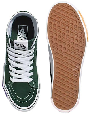 Vans SK8 HI 窄身堆疊式 Osf 防滑抗磨 高筒 滑板鞋 男女款 綠白 Shop Vans SK8 HI 窄身堆疊式 Osf 防滑抗磨 高筒 滑板鞋 男女款 綠白