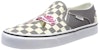 (W) Vans Slip-On Kasut Skateboard Kotak-Kotak Rose 'Kelabu Putih' VN0A45JMXNV