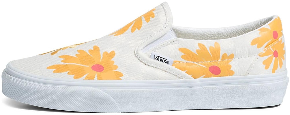 (Women) Vans VansSlip-On Checkerboard Floral Shoes 'White Yellow' VN0A5AO8JVY Buy (Women) Vans VansSlip-On Checkerboard Floral Shoes 'White Yellow' VN0A5AO8JVY