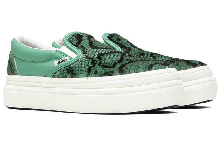 Vans Vault Slip-On Super ComfyCush LX Green snakeskin 'Green Black' 圖 3