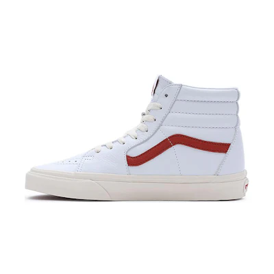 (W) Vans Vintage Pop Sk8-Hi Shoes 'White Red'