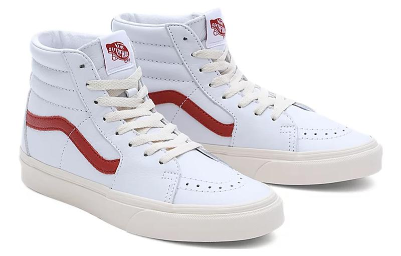 Lookbook (W) Vans 复古流行 Sk8-Hi 鞋款 '白红' VN0007NSRED