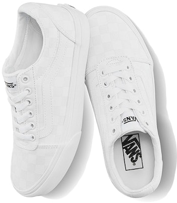 Vans Ward 棋盤格 簡約舒適 經典休閒 低幫 板鞋 女款 白 Shop Vans Ward 棋盤格 簡約舒適 經典休閒 低幫 板鞋 女款 白