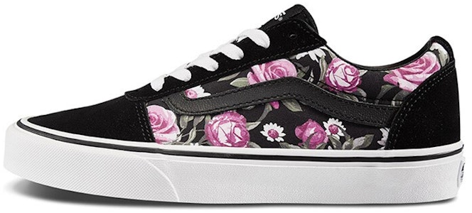Vans Ward 花卉复古休闲滑板鞋 黑色 VN0A3IUNXNW Buy Vans Ward 花卉复古休闲滑板鞋 黑色 VN0A3IUNXNW