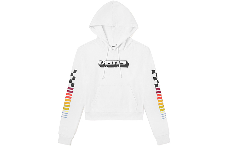 (Women) Vans White Casual Long-Sleeve Hoodie VN0A47YDWHT