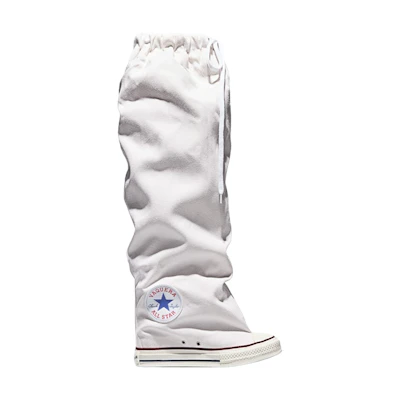 (W) Vaquera Converse Chuck Taylor All Star XXXHi Slouch Wedge White