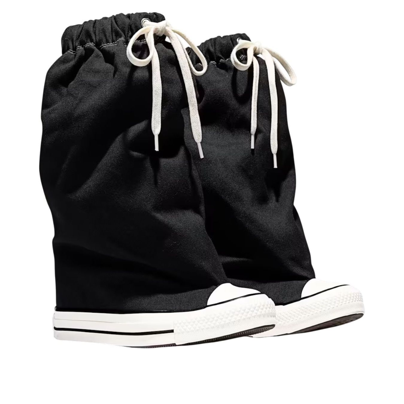 Shop (W) Vaquera x Converse Chuck Taylor All Star XHi Slouch Wedge 黑色高帮鞋 A17687C