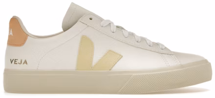 (Women) VEJA Campo Chromefree Leather White Sun Peach CP0503140A (Women) VEJA Campo Chromefree Leather White Sun Peach CP0503140A