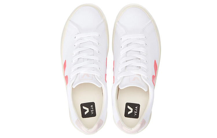 Lookbook (W) VEJA Esplar SE Canvas Putih Rose-Fluo Petal SE012209