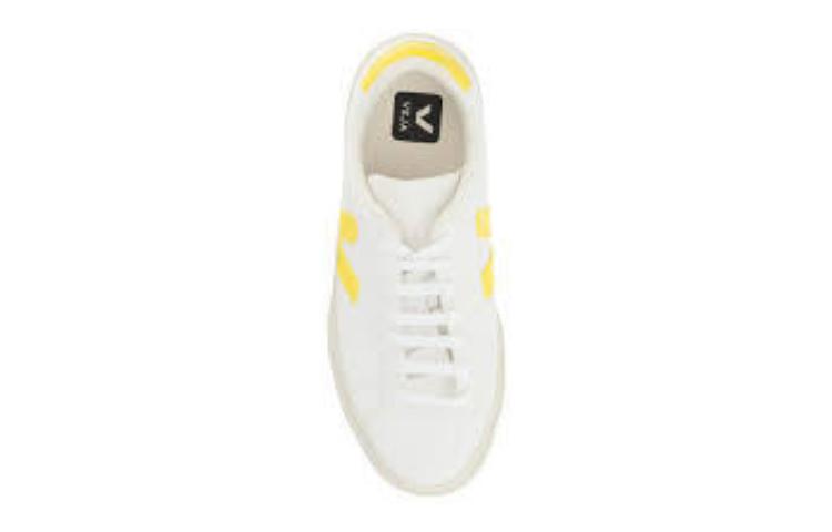 Purchase (W) VEJA V-10 ''Weiße Leder-Sneaker Low-Top'' CP0502290