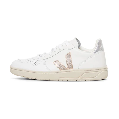 (W) VEJA V-10 'White Leather Low-Top'