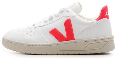 (Women) VEJA V-10 'White Red' VX0702923 (Women) VEJA V-10 'White Red' VX0702923
