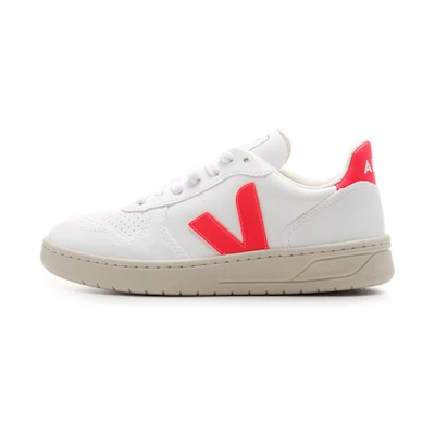 (W) VEJA V-10 'White Red'
