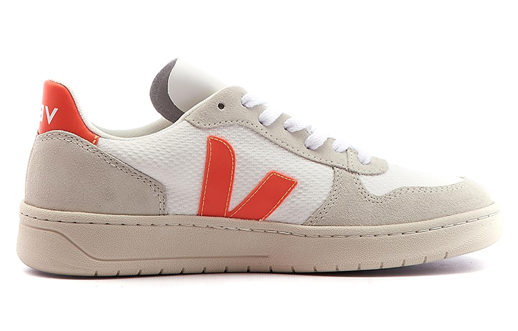 Order (W) VEJA V-10 B-Mesh 'Blanco Naranja Patchwork' VX012501A