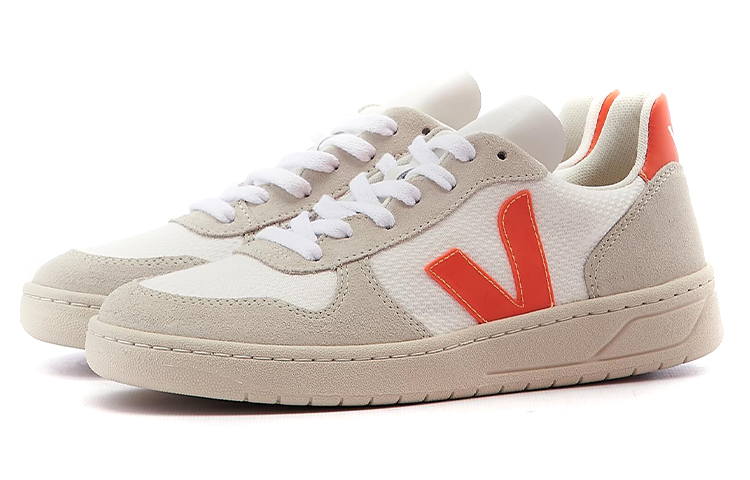 Lookbook (W) VEJA V-10 B-Mesh 'Blanco Naranja Patchwork' VX012501A