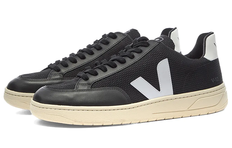 Order (W) VEJA V-10 Kulit Rendah 'Black Fashion' XD011215